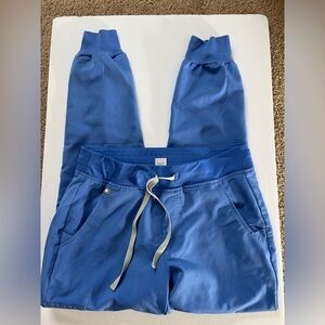 Figs Zamora Jogger Scrub Pants Size Small Blue